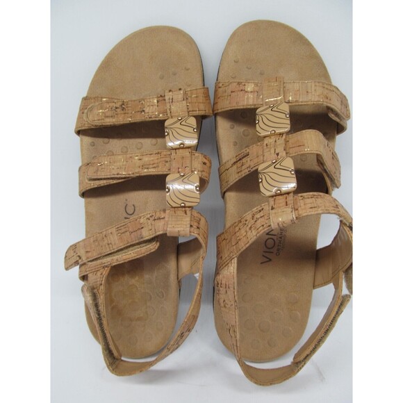 Vionic Orthaheel Amber Adjustable Strappy Sandals Size US 9 B preowned - Picture 9 of 10